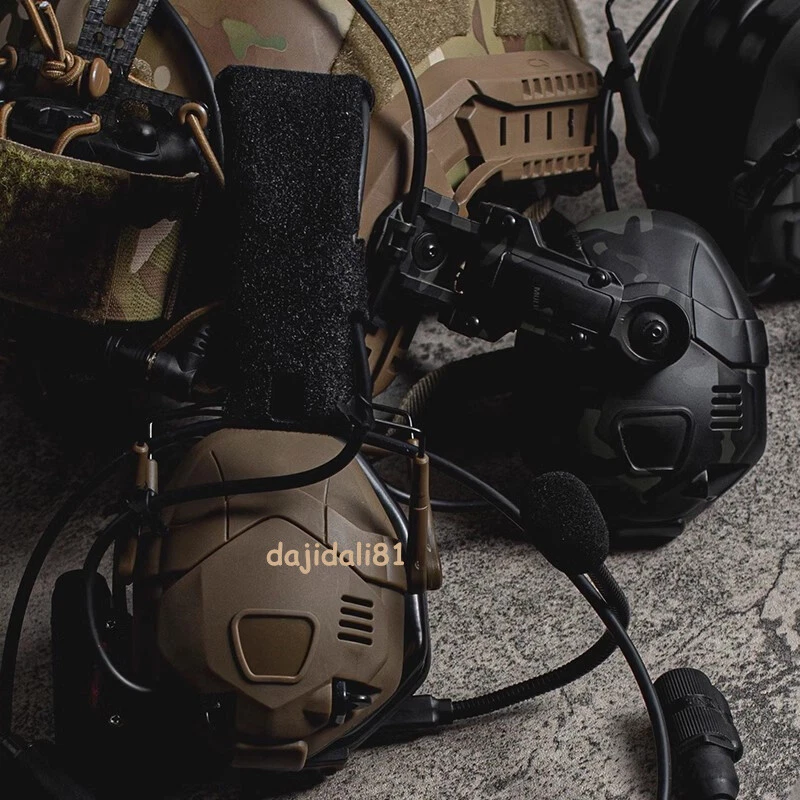 AMP Headset Military Bluetooth Earphone Tactical Noise Reduction For Fast Helmet - Image 3 of 4