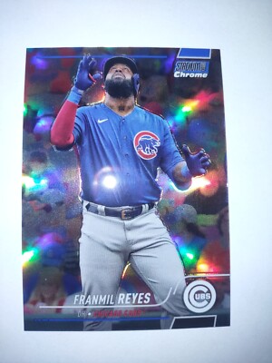 2022 Topps Stadium Club Chrome Franmil Reyes Blue Refractor Ssp /199 #172 Cubs 