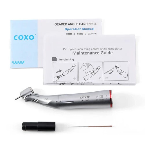 COXO Dental 45° LED 1:3.3 increasing Handpiece Contra Angle with Generator - Picture 9 of 11