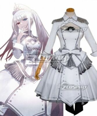 Date A Bullet Date A Live White Queen Kurumi Tokisaki Dress Cosplay Costume 