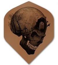 ALCHEMY Copper Skull Standard Dart Flights 100 Micron 5 sets 15 flights tracke