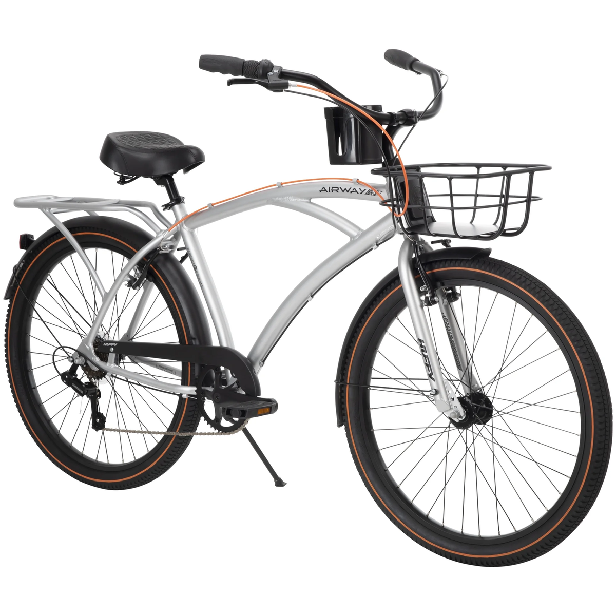 ハーヴィーメイス　　 フェザー12KgfTOP 【M size•S size】 Airway 26-Inch Aluminum 6-Speed Cruiser Bike for Men, Silver