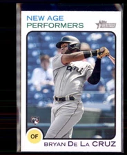 2022 Topps Heritage New Age Performers Bryan De La Cruz Miami Marlins NAP-14