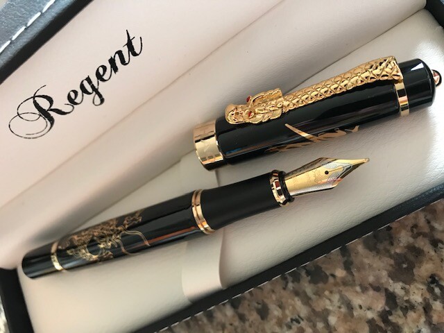 Stylo plume REGENT LE DRAGON gravure fine et stylo d'écriture rechargeable
