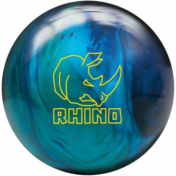 14lb Brunswick Rhino Green Silver Pearl Reactive Bowling Ball for sale
