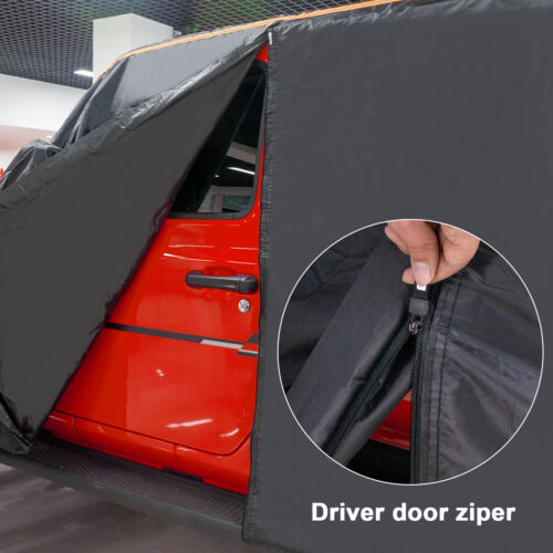 Thickened Car Cover CUSTOM FIT 4 Door Jeep Wrangler JK JL Rain Snow Waterproof - Foto 9 di 13