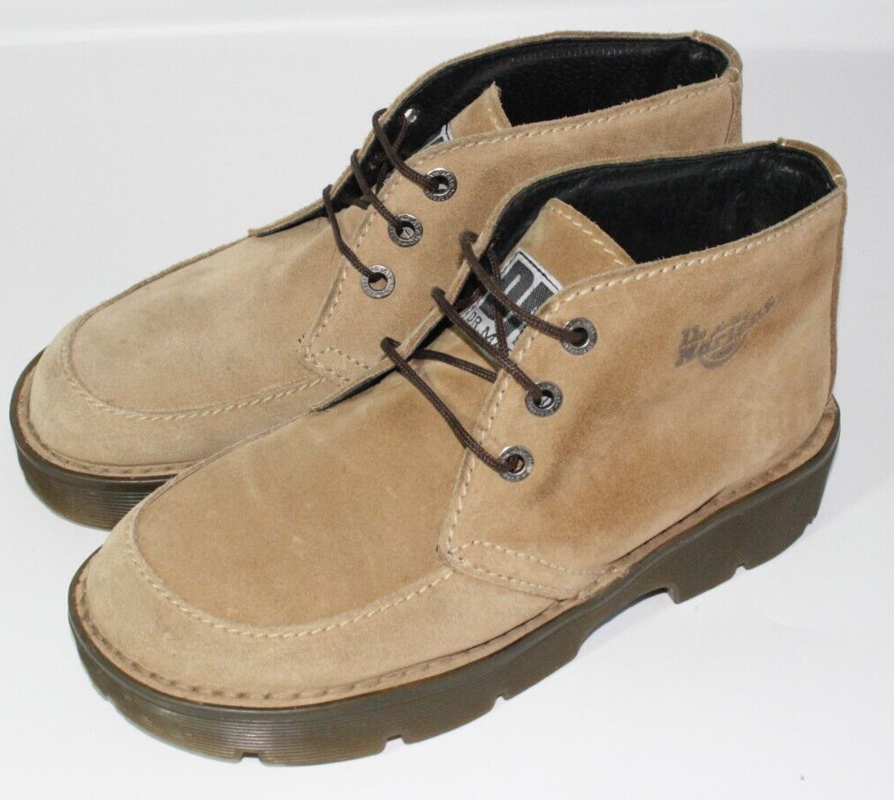 Dr Martens 8608 RARE Vintage England Brown Beige Suede Platform