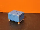 Authentic Vintage 1962 Mattel Barbie Dream House Furniture Piece ~ Blue Ottoman