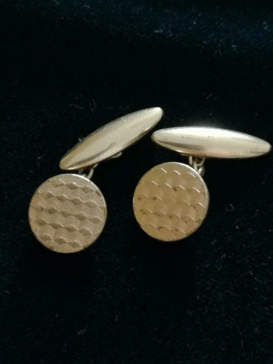 Gemelli da uomo in oro, gemelli da matrimonio, simbolo del dollaro, per smoking, camicia, accessori, gioielli, regalo per compleanno, 1.7 x 1.4 cm, Nessuna pietra preziosa