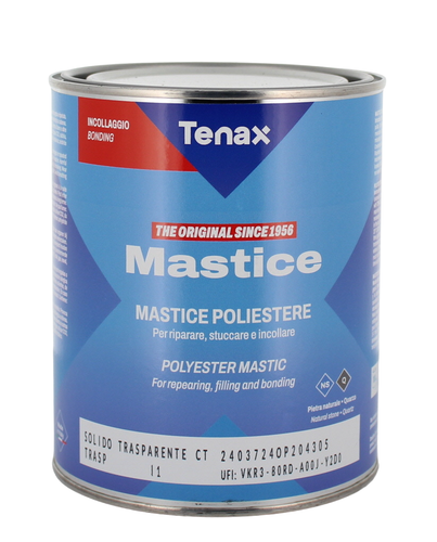 Mastic/Stuc Général Pour Réparation Marbre & Pierre - Couleur Paille Noire - 750 Ml