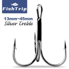 100PCS Strong Treble Hooks Lure Hook High Car...