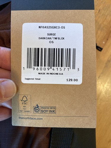 The North Face Womens Surge Backpack. Dark Oak Brown.NWT $129 - Picture 8 of 21