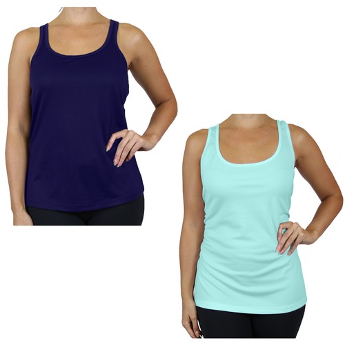 Camisetas sin mangas deportivas de secado rápido sin etiquetas para mujer PACK DE 2 (S-3XL) NUEVAS ENVÍO GRATUITO - Imagen 15 de 26