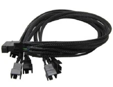 Evercool EC-DF001 4-Pin Molex PWM to 5 x PWM Computer Fan Power Y-Splitter Cable