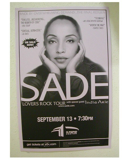 Sade Poster Lovers Rock Denver Vintage | eBay