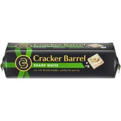 2 pack Cracker Barrel Sharp White Cheddar Cheese, 2x8 oz Block (1 pound)