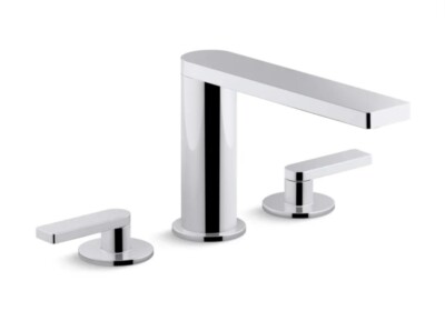 Kohler K-73081-4-CP Composed Widespread Deck Mounted Tub Filler Polished Chrome