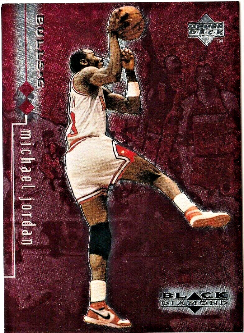 MICHAEL JORDAN - 1998-99 #1 -  Black Diamond  Double -  Red Foil SP #  131/3000