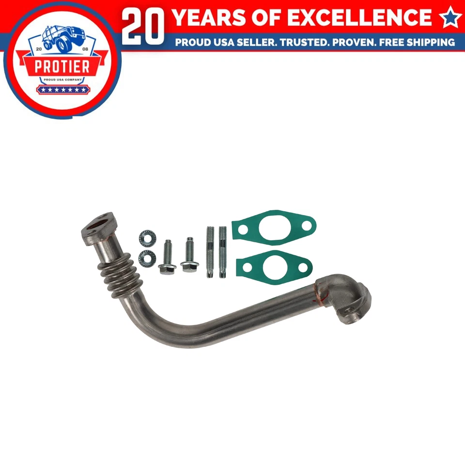 Línea de suministro de aceite para turbocompresor compatible con GMC Sierra 2500 HD Sierra 3500 Silverado 2500 Foto 2 de 3