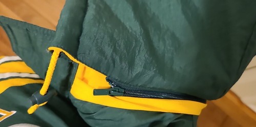 Green Bay Packers Hooded Jacket Starter NFL Pro Line Size M Nearly New Vintage - Picture 8 of 12