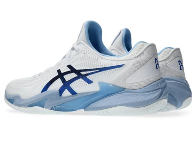 Asics Court FF 3 Novak White Tuna Blue 1041A522-967 Men's Size | eBay