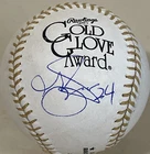 Grady Sizemore Signed Rawlings Gold Glove Baseball - JSA COA - Indians