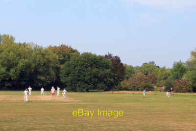 Photo 12x8 Harnham Cricket Ground Salisbury Game of cricket in progress. c2020