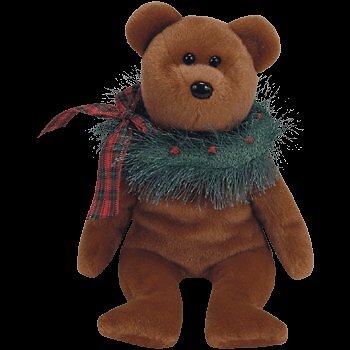 TY Hollydays the Bear Beanie Baby