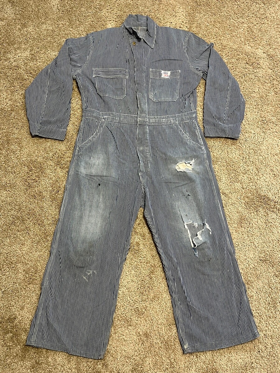 40’s Vintage / Hercules Denim Coveralls Vintage 1930's-40's Hercules Denim Overalls Jumpsuit Indigo