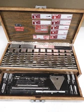 Starrett Webber - 81A  CroSteel, English, GR 3 Gage Block Set - 85 pieces - PQ15