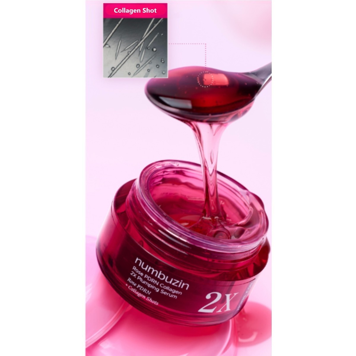 NUMBUZIN No.2 Rose PDRN Collagen Plumping Serum 2X 30ml K-Beauty