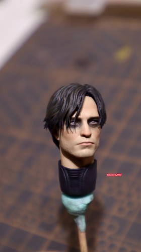 Painted 1:12 heroes Robert Pattinson Neck Head Sculpt For 6'' Male Action Body - Picture 4 of 5