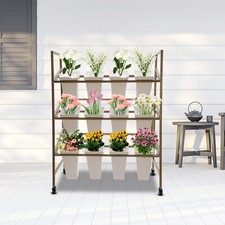 Flower Display Stand, 3-tier Flower Holder, Flower Display Stand with 12 Pieces
