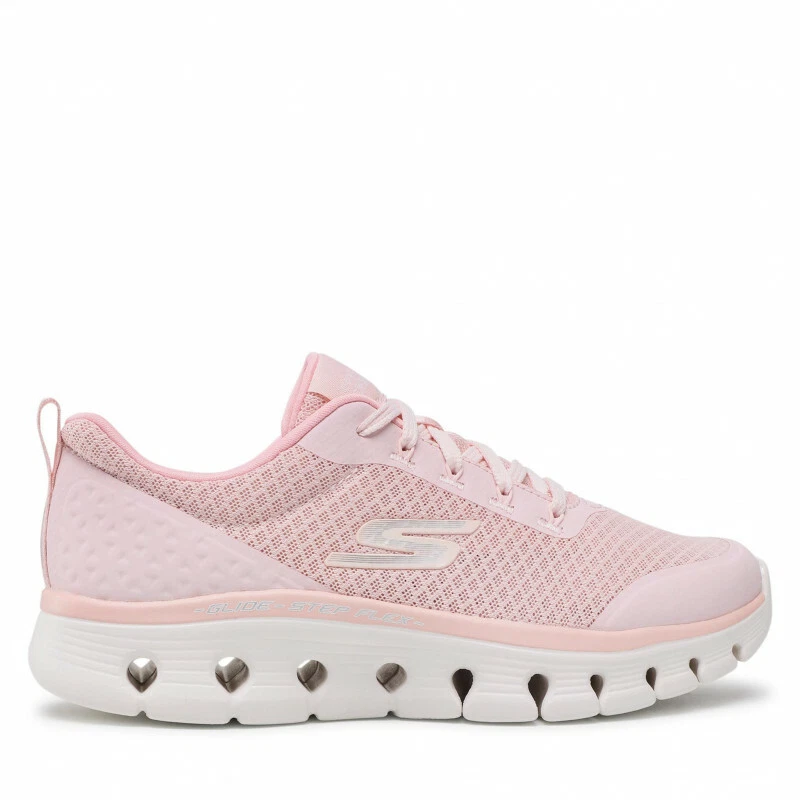 Go Pink Women (#294979400421) Flex Memory Step Walk Shoes Sport Foam Lace Skechers Glide 124811