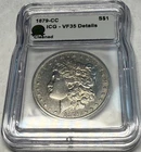 1879-CC Carson City Morgan U.S. silver dollar. ICG VF35 details, cleaned. #101