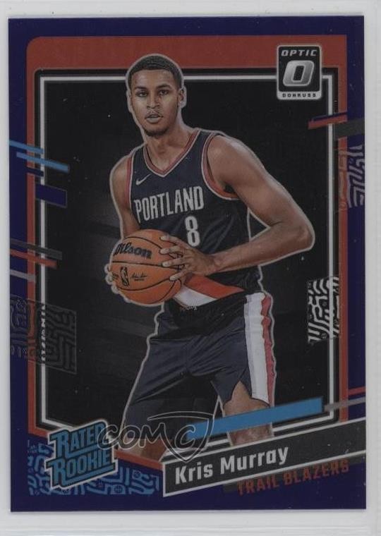 2023-24 Panini Donruss Optic Rated Purple Prizm Kris Murray #213 Rookie RC 7rf