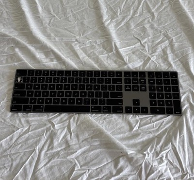 Apple A1843 Wireless Bluetooth Magic Keyboard W Numeric Keypad BLACK ESC missing