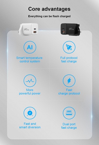 Rápido Pared Cargador Adaptador Pd Enchufe Y Cable Para IPHONE 16e 16 15 Pro Max - Imagen 11 de 21