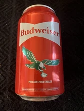 2019 NFL 100th Budweiser Philadelphia Eagles Empty Can bottom opened Lmtd ED