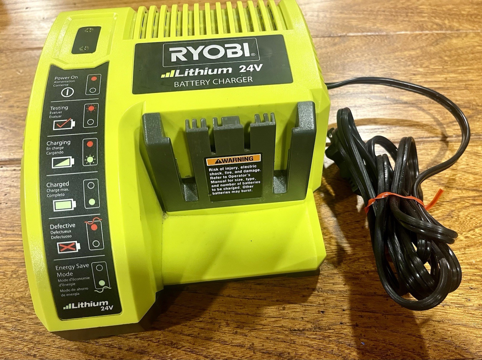 Ryobi OP140 24V Lithium Battery Charger Tested and Working