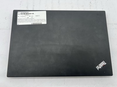 Dell ThinkPad T470, Core i7-7600U, @ 2.80GHz, 16GB RAM, 256GB NVMe-No OS/Adapter