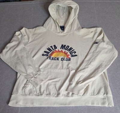 VTG Nike Santa Monica Sz L Track Club Hoodie Sweatshirt White Men's READ