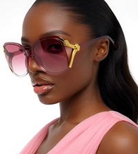 Womens 90s Exposed Side Lens Edge Rectangular Butterfly Sunglasses Hip Hop 2026