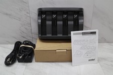 NEW Symbol SAC4000-4000CR 4-Slot Battery Charger Motorola Zebra MC40 w/ Adapter