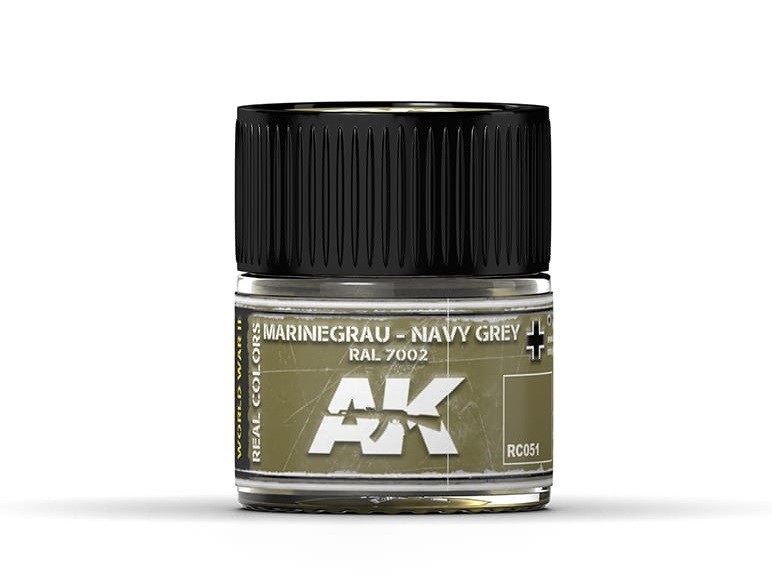 Краска для хобби AK Interactive AFV Real Color RC051 Темно-серая RAL7002 10 мл 1890₽