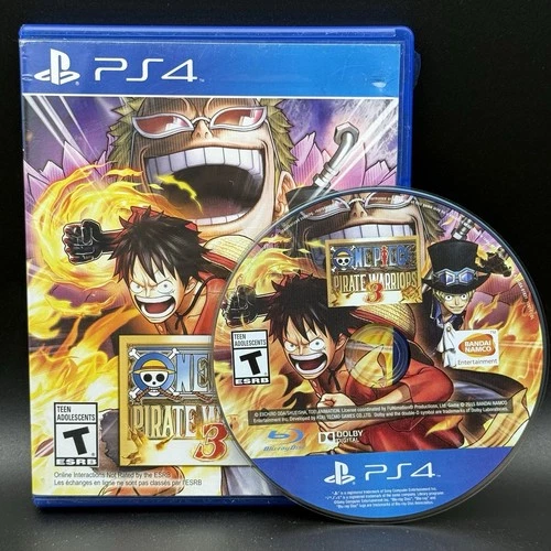 One Piece: Pirate Warriors 3 (Sony PlayStation 4, 2015) Disc & Case