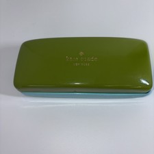 Kate Spade New York Sunglass Eye Glasses Hard Case Clamshell Green Aqua Blue