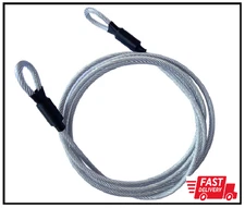 4FT 5mm Security Cable Lock,Braided Steel Vinyl Coated Safety Cable Luggage L...