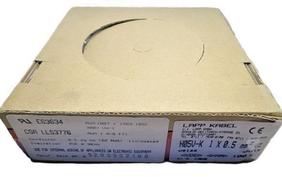LAPP KABEL 4180405 MULTI-STD H05V-K 22AWG 500V 100FT APPLIANCE WIRE