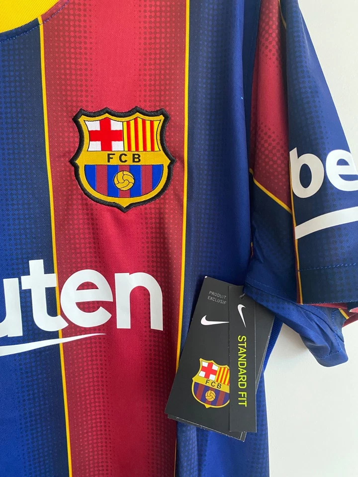 Nike Barcelona Soccer Jersey 2020-2021  large size Home Football - image 2 of 4